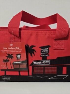 Trader Joe's Red Insulated Mini Tote